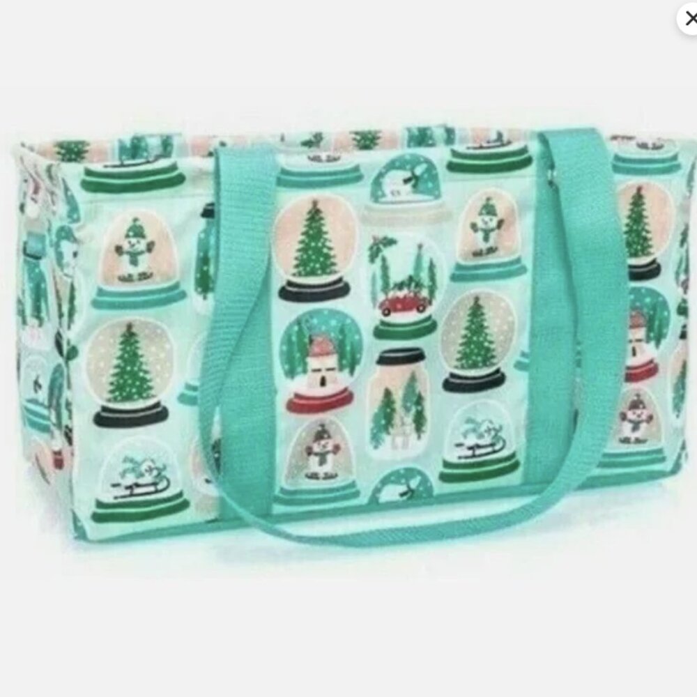 Thirty-one Medium Utility Tote Snow Globe Shake-up Christmas New in Package